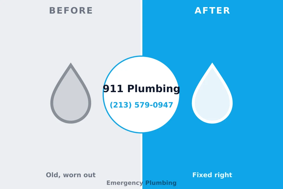 Before and after: plumbing company Lyons, WI